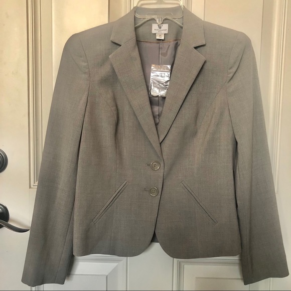 Worthington Petite BlazerJacket Gray Size 6 - Picture 5 of 9